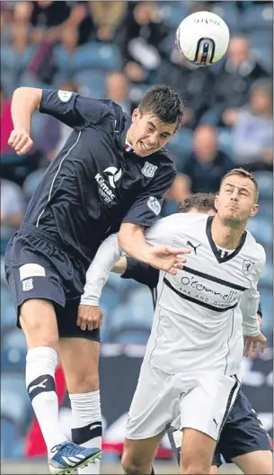  ?? Picture: SNS Group. ?? Declan Gallagher has enjoyed a fine season so far at Dens.