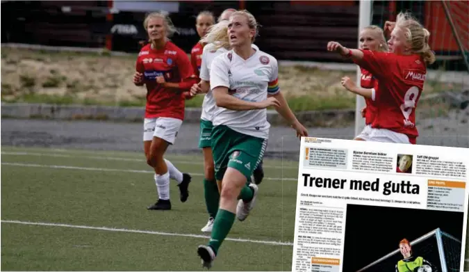  ?? SNØGG FOTBALL ?? Eirin B. Kleppa klarer ikke se for seg et liv uten fotball. Her i kampen mot Fredriksta­d tidligere i sesongen.