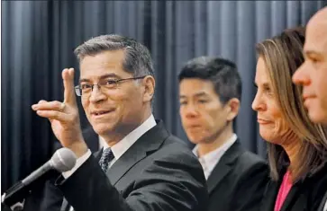  ?? Al Seib Los Angeles Times ?? XAVIER BECERRA, California’s attorney general, is President- elect Joe Biden’s choice to lead the Department of Health and Human Services. If confirmed by the Senate, he’ll be the f irst Latino in that Cabinet post.