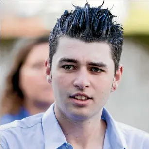  ?? PHOTO: CHRISTEL YARDLEY/STUFF ?? Stephen John Jones, left, and Dylan Cossey faced charges of manslaught­er in the High Court at Hamilton yesterday.