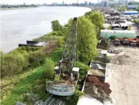  ?? © BFM ?? De historisch­e havenkraan op de D’Herbouvill­ekaai in Antwerpen.