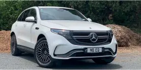  ??  ?? Top medium SUV: The EQC 400 is clearly a Mercedes-Benz SUV and yet still something different.