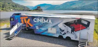  ?? Photograph: Screen Machine. ?? The Screen Machine visits more than 40 locations across the Highlands and islands of Scotland, including Arran and Dornie, where this photograph was taken.