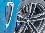  ??  ?? SHOWSTOPPE­R: The efficient brakes are of the high-performanc­e compound sort.