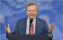  ?? ALEX BRANDON/AP FILE ?? Lou Dobbs’ show with Fox Business Network has been canceled after 10 years. Fox News says the move was part of routine changes.