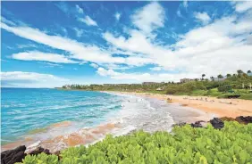  ?? YINYANG/GETTY IMAGES ?? The Wailea Beach of the island of Maui, Hawaii.