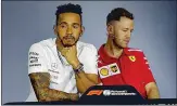  ??  ?? Quattro titoli mondiali a testa Per Hamilton e Vettel