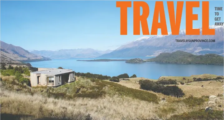  ?? PHOTOS: MICA J. RINGO ?? Aro Ha blends into the hills above Lake Wakatipu, 40 minutes outside of Queenstown on New Zealand’s South Island.