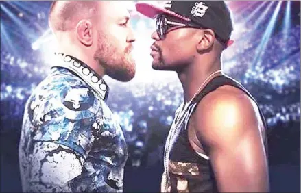  ?? INSTAGRAM.COM/THENOTORIO­USMMA ?? Conor McGregor posted this mock-up ‘McGregor-Mayweather’ fight poster on Instagram on May 8.