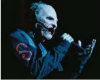  ??  ?? Maskenheld­en der Härte: Corey Taylor von Slipknot