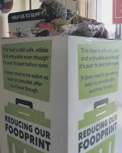  ?? ?? The trial of the Reducing our Foodprint initiative is now being expanded