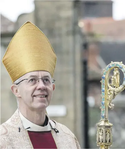  ?? CHRIS RATCLIFFE / GETTY IMAGES ?? The Archbishop of Canterbury, Justin Welby.