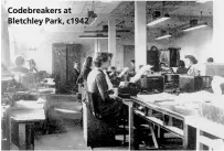  ??  ?? Codebreake­rs at Bletchley Park, c1942