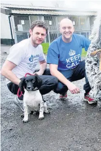  ??  ?? ●● Gemma Atkinson and fellow Manchester 10k runners at Bleakholt Animal Sanctuary in May