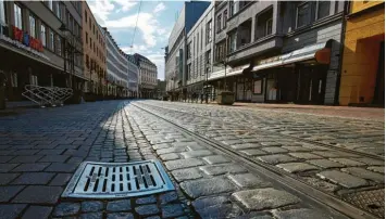  ?? Foto: Klaus Rainer Krieger ?? Die Bürgermeis­ter-Fischer-Straße am Mittwoch um 14.50 Uhr.