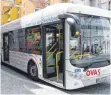  ?? FOTO: ARCHIV ?? In Aalen war im Sommer ein Elektrobus unterwegs: Die Fahrgäste waren zufrieden.