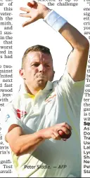  ?? Peter Siddle. — AFP ??