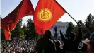  ??  ?? Proteste in Bischkek nach der Parlaments­wahl (im Oktober): Massive Fälschunge­n?