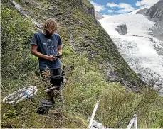  ?? ALDEN WILLIAMS/ STUFF ?? Dr Brian Anderson, a glaciologi­st at Victoria University, is studying the future of New Zealand’s glaciers.