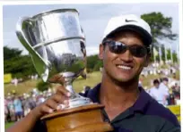  ??  ?? After a final-round charge, Michael Campbell won the NZ Open in 2000.