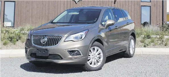  ?? PETER BLEAKNEY/DRIVING ?? The 2017 Buick Envision AWD’s plush seats and isolation-chamber interior make you want to chill out.