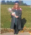  ??  ?? Science took hold of Breanne! The determined young woman graduated with her BSC in nursing from Memorial University in Newfoundla­nd.