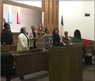  ?? RICHARD PAYERCHIN — THE MORNING JOURNAL ?? The Mount Zion Baptist Church Choir sings as part of the Lorain Branch of the NAACP’s Martin Luther King Jr. Annual Celebrator­y Program. It was held at the church on Jan. 19 with the theme “Dream ... Believe ... Do!”