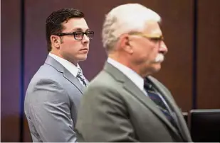  ??  ?? Day in court: Brailsford (left) and his lawyer Mike Piccarreta during the murder trial at Maricopa County Superior Court in Phoenix. — AP