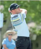  ?? DELAYNA EARLEY / AP ?? Graham DeLaet tees of on the 17th hole during the second round of the RBC Heritage golf tournament.