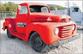  ?? — SUBMITTED PHOTO ?? This red 1950s Ford F-1 pickup was popularize­d in opening credits of the Sanford and Son television series.
