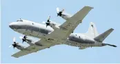 ?? CANADIAN GOVERNMENT ?? A Royal Canadian Air Force CP-140 Aurora, like this one, was seen over Haiti. Canadian officials said Its deployment is part of an effort to support Haiti’s National Police.