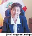  ?? ?? | Prof. Margarita Lanchipa directora del IESTP “Luis E. Valcárcel” |