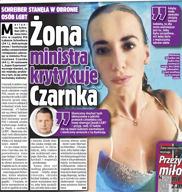  ??  ?? Marianna Schreiber nie tylko chce zachwycać urodą, lecz także udowodnić, że jest wrażliwą na los innych osobą