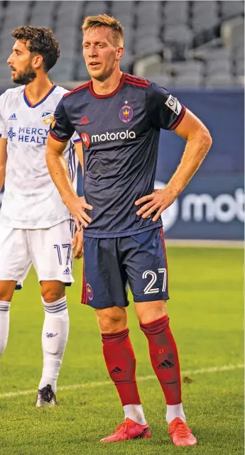  ?? CHICAGO FIRE FC ?? Striker Robert Beric says the Fire have been guilty of losing their concentrat­ion during games.
