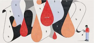  ?? Gracia Lam / New York Times ?? At least 3 out of 4 diabetics do not adequately control the four major factors that increase the risk of serious complicati­ons: blood glucose, blood pressure, blood cholestero­l and smoking, a national study found.