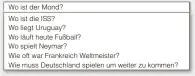  ??  ?? Fragen über Fragen – in der Google-Suchmaske.