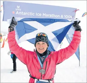  ?? PA. ?? Audrey McIntosh hopes to be the first Scot to run a marathon at both poles.