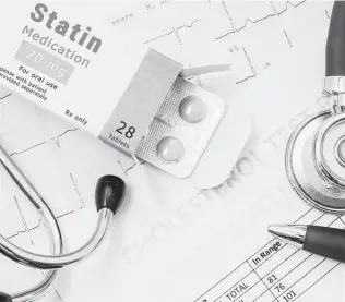  ?? IStockphot­o ?? In studies of people with a high LDL, those taking statins were less likely to have a heart attack.