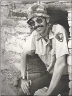  ??  ?? Thomas Windes photograph­ed by Nancy Dahl at Pueblo Bonito in 1988, and, at right, a more recent picture of the archaeolog­ist in the field getting a wood sample