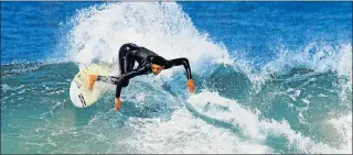  ?? Picture: GRANT BECK ?? SURFING STYLE: Joshe Faulkner, ofJeffreys Bay, will be competing in both the men’s and junior men’s events in the Nelson Mandela Bay Surf Pro