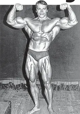  ?? Picture: wikimedia ?? Mr Muscle: Arnold Schwarzene­gger back in 1974