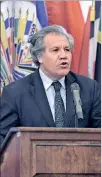  ??  ?? Sesión. El jefe de la OEA, Luis Almagro, el martes en Washington.