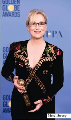  ??  ?? Meryl Streep