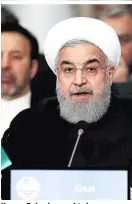  ??  ?? Hassan Rohani versucht, das Atomabkomm­en zu retten