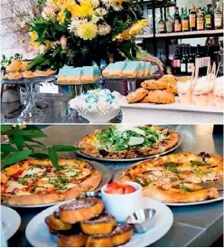  ??  ?? THIS PAGE: Almost every dish at Zinc Café, including pizzas and pastas, have vegan and gluten-free options