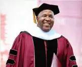 ?? ?? Robert F. Smith at Morehouse commenceme­nt