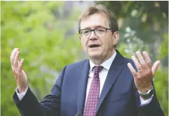  ?? JIM WELLS / POSTMEDIA NEWS FILES ?? Environmen­t Minister Jonathan Wilkinson in June said he would put the brakes on thermal coal projects.