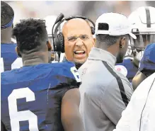  ?? MARK J. TERRILL/AP ?? Penn State’s James Franklin is a name to watch should Southern California look to make a coaching change.