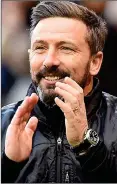  ??  ?? POSITIVE INFLUENCE: McInnes handed Wright his Aberdeen debut