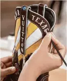  ?? Photos by Mélanie Rey ?? Louis Vuitton’s LV Texan Boot has “Texas” hand-painted on the shaft.